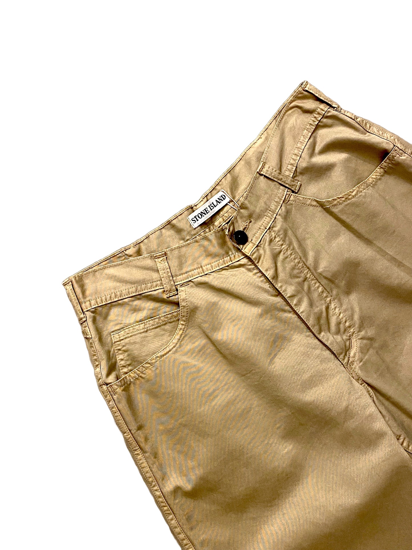 Stone Island Marina Five Pocket Trousers - Beige - Small