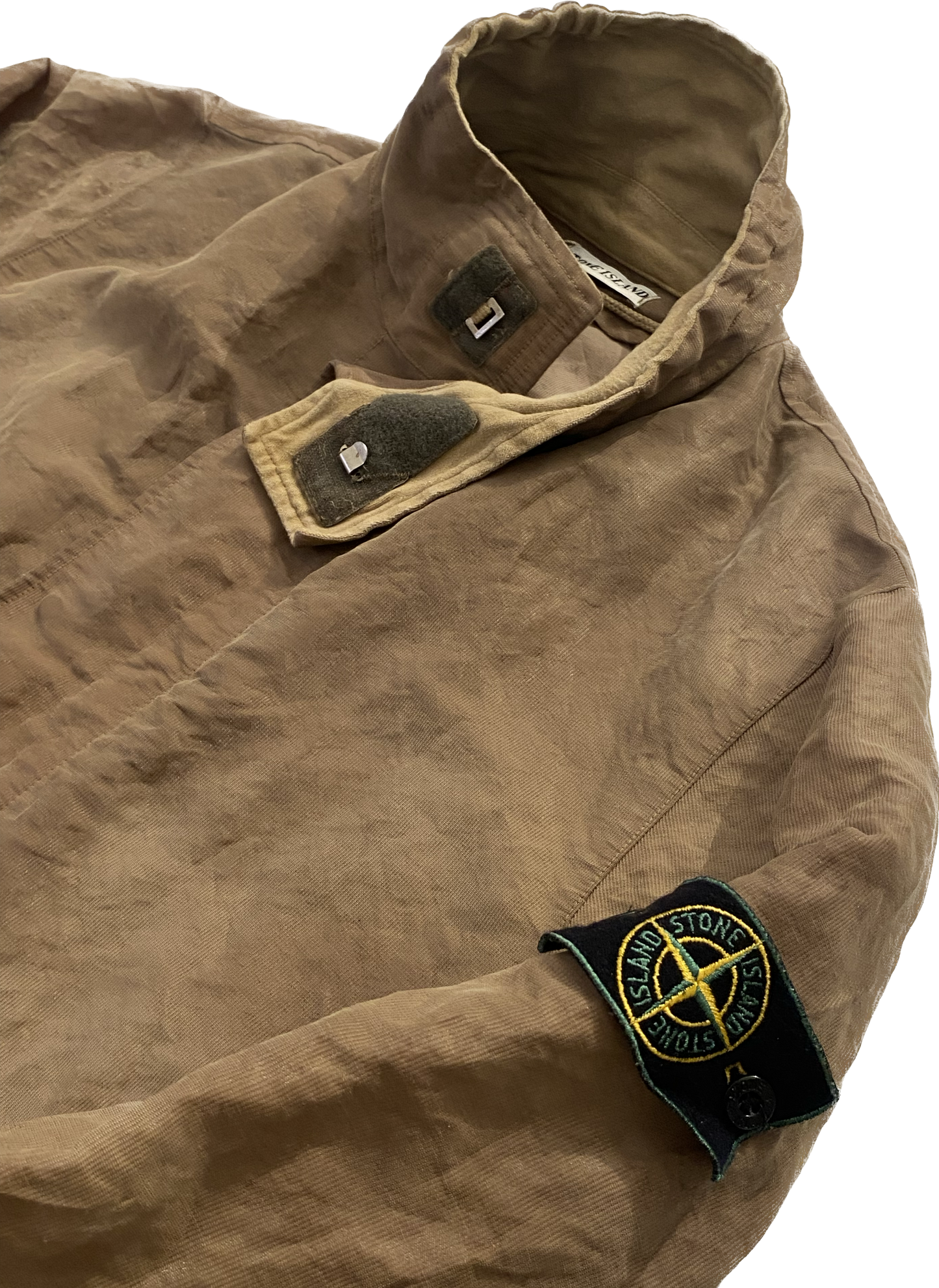 Stone Island 90´s Waxed Cotton Jacket - Brown - Medium