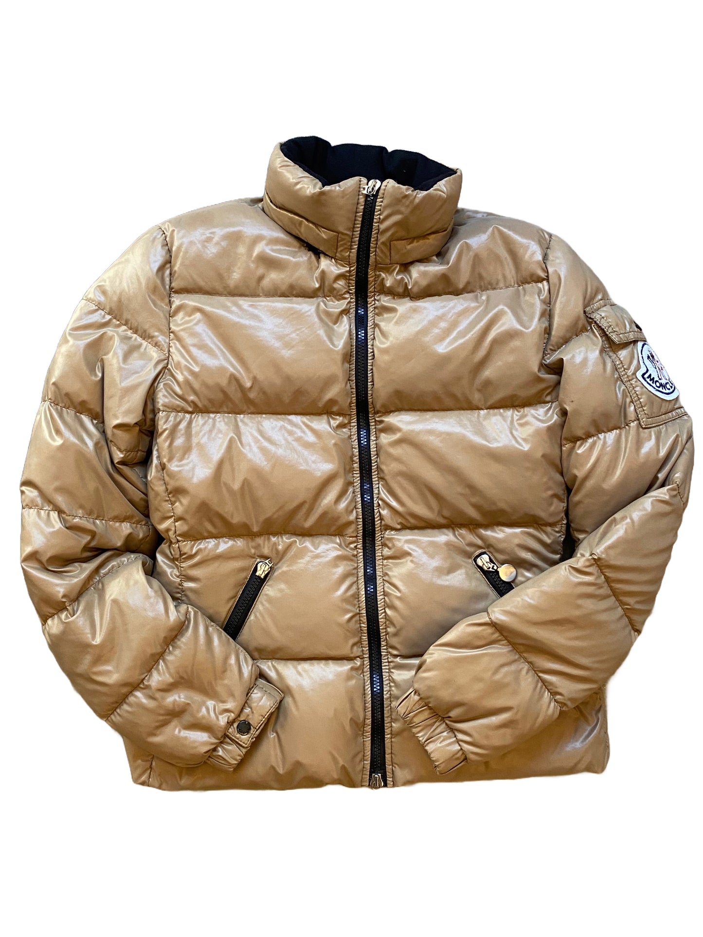 Monclera Apliquéd Quilted Shell Down Jacket - Brown - Small (2)