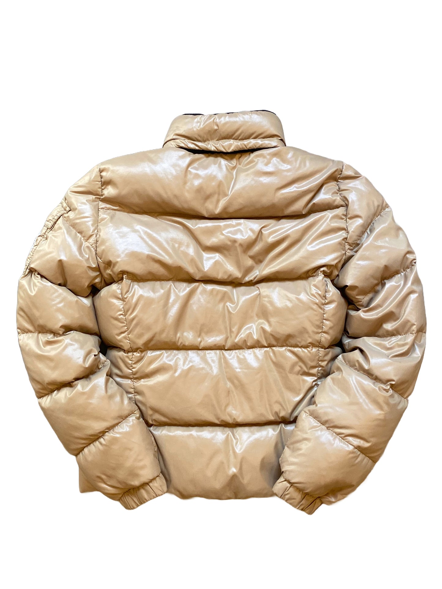 Monclera Apliquéd Quilted Shell Down Jacket - Brown - Small (2)