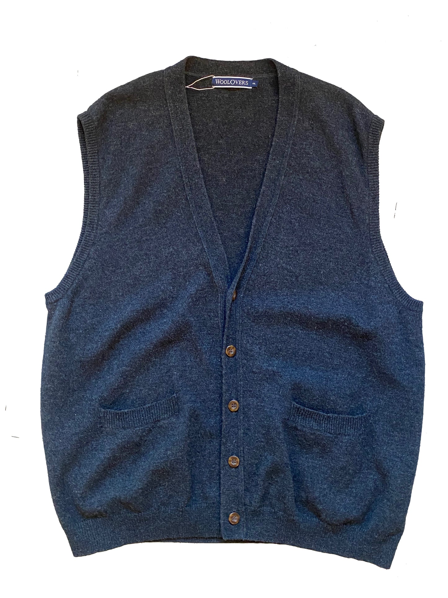 Curated Vintage Wool Vest - Grey - Extra Extra Large