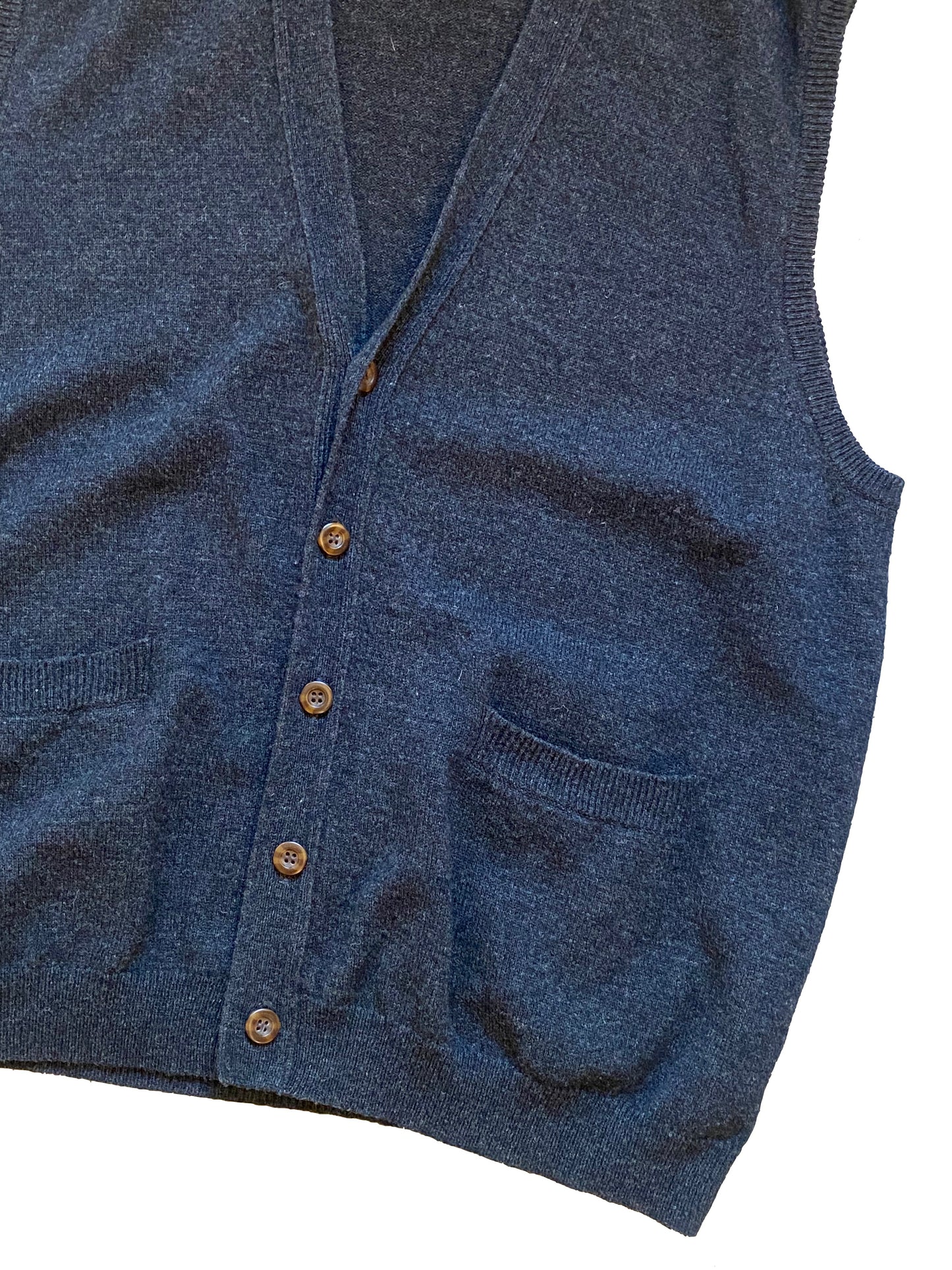 Curated Vintage Wool Vest - Grey - Extra Extra Large