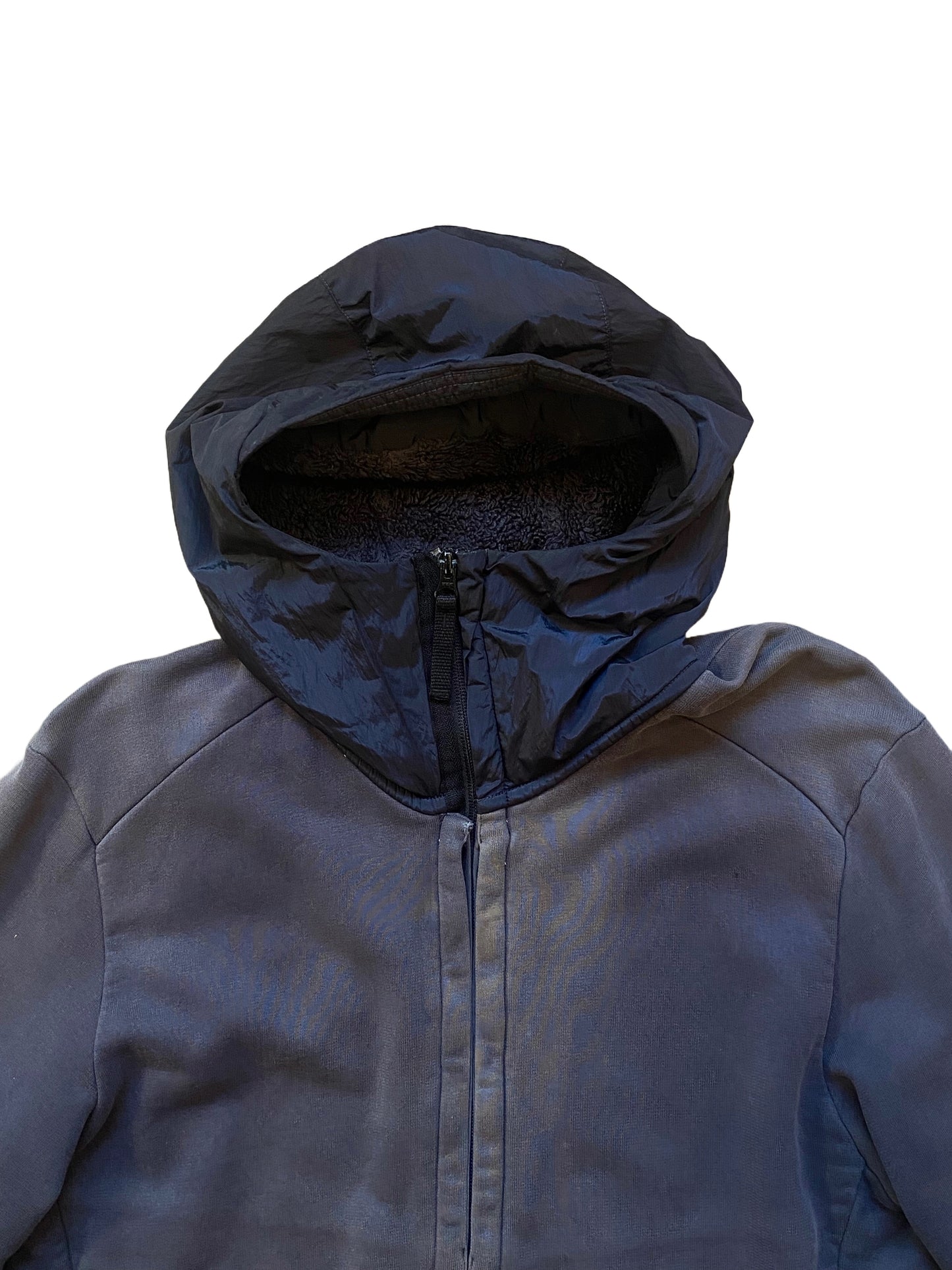 Stone Island Nylon Hoodie - Faded Black - Large