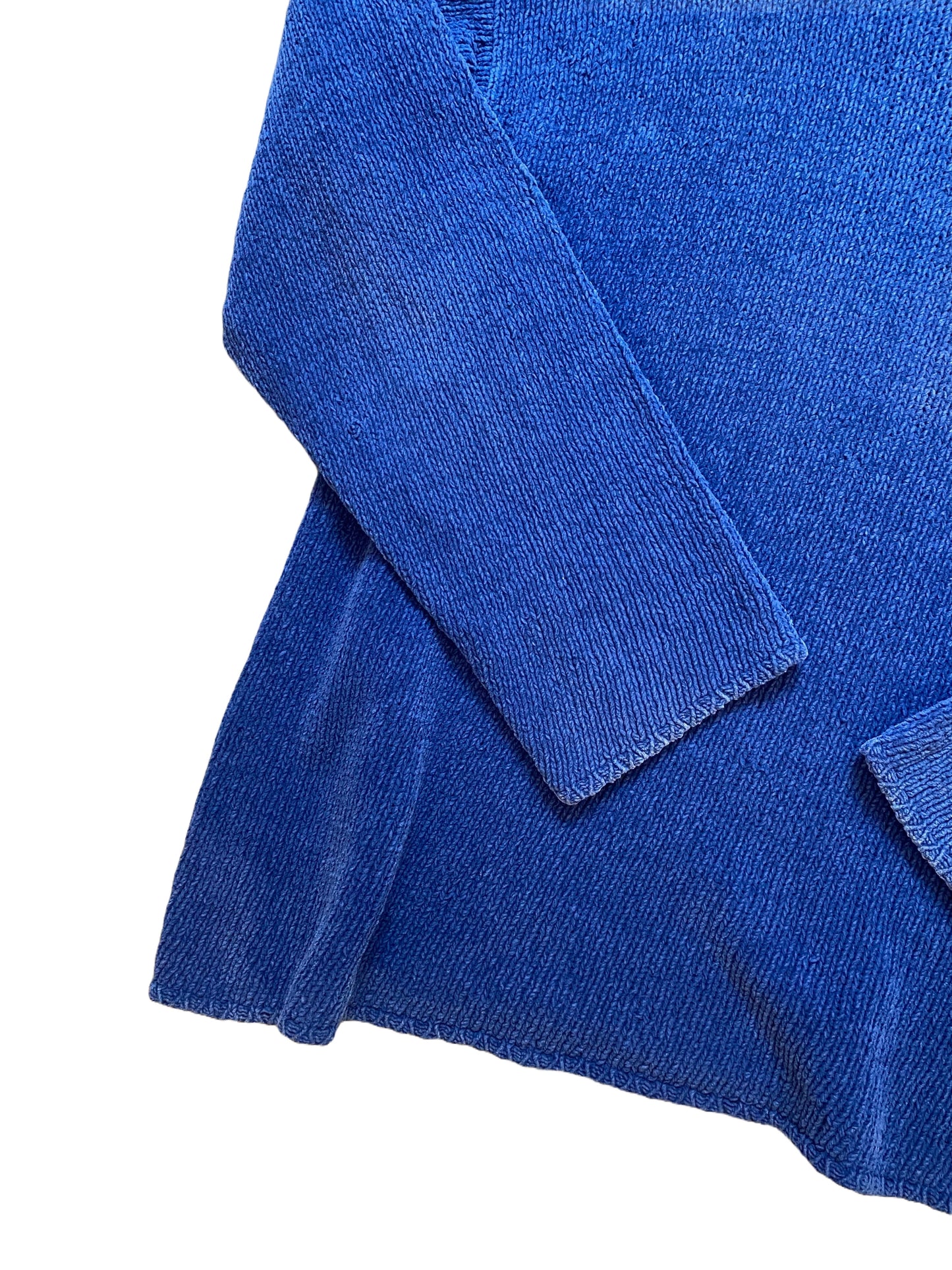 Stone Island 90´s Vintage Knit 100% Cotton Chenille - Faded Blue - Large