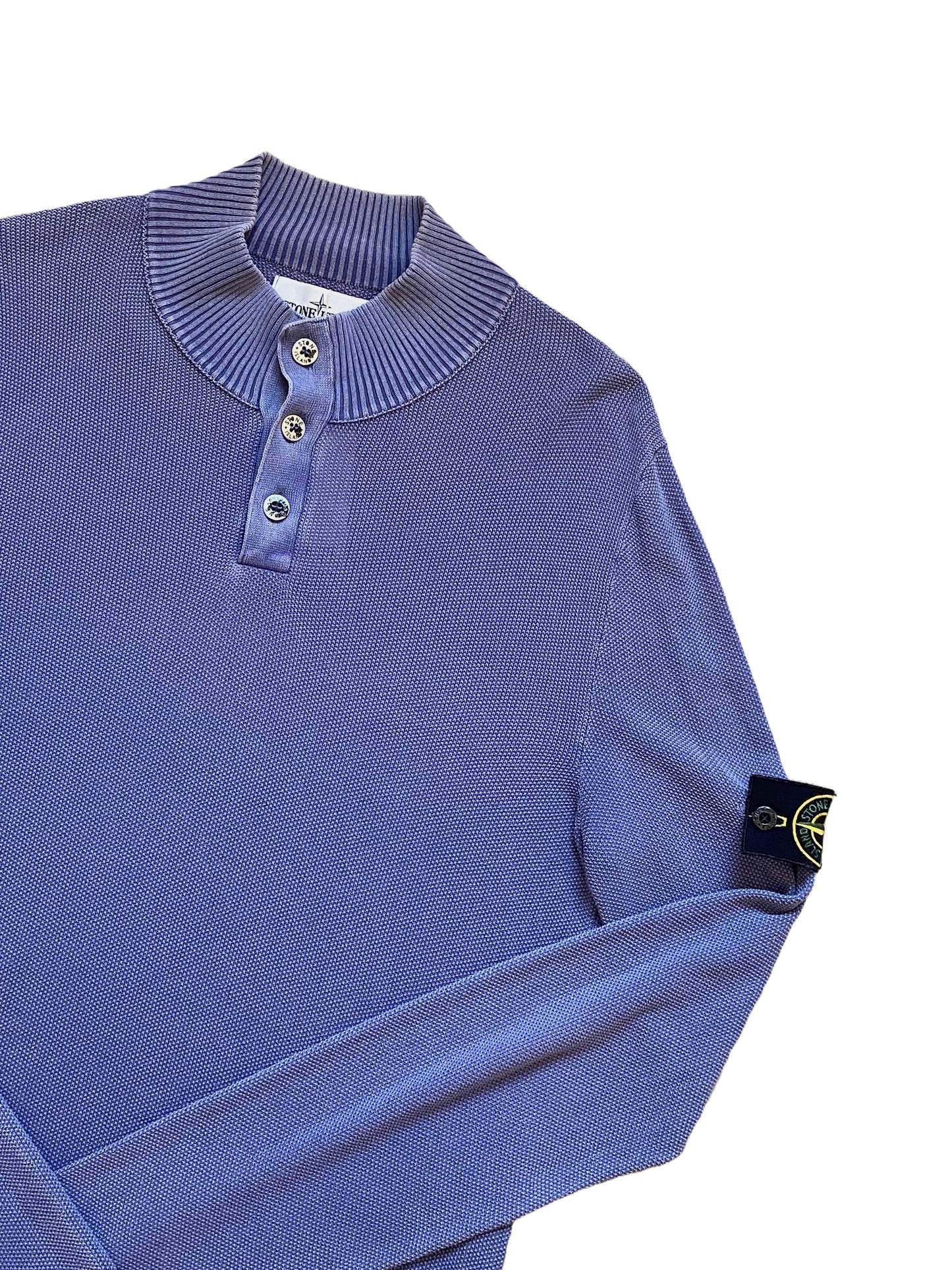 Stone Island Half Zip Knitwear - Purple - Small