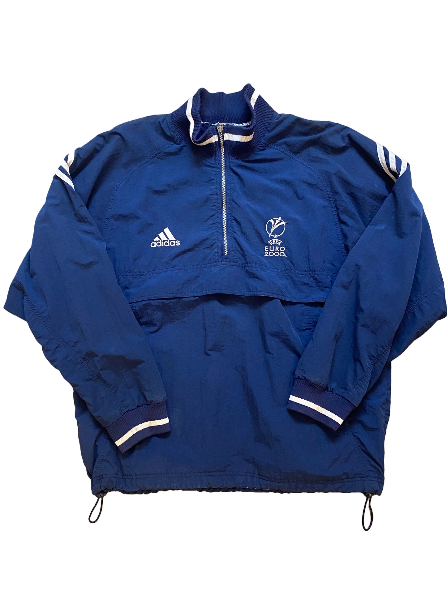 Adidas UEFA EURO 2000 Half Zip Jacket - Blue - Extra Large