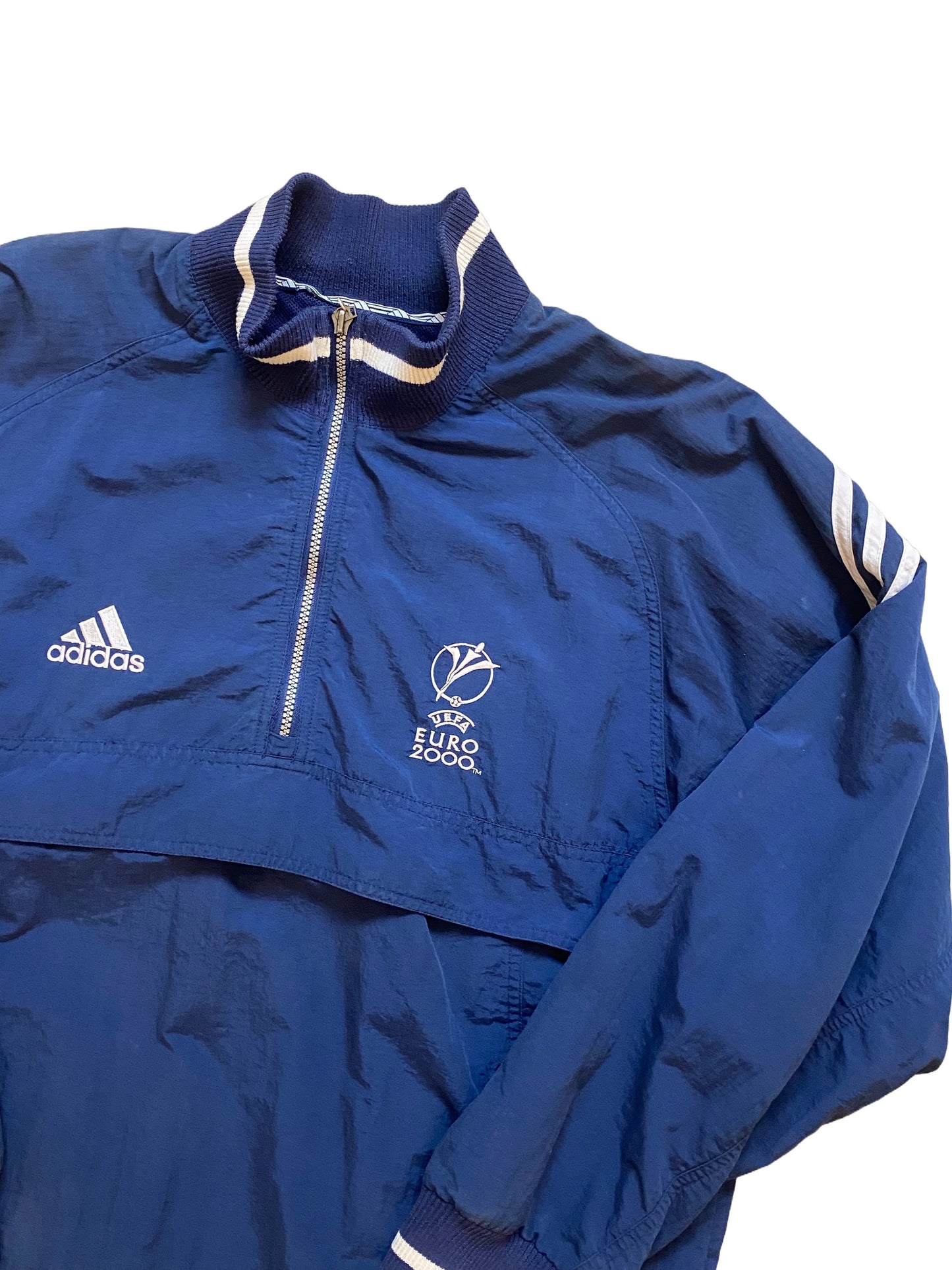 Adidas UEFA EURO 2000 Half Zip Jacket - Blue - Extra Large