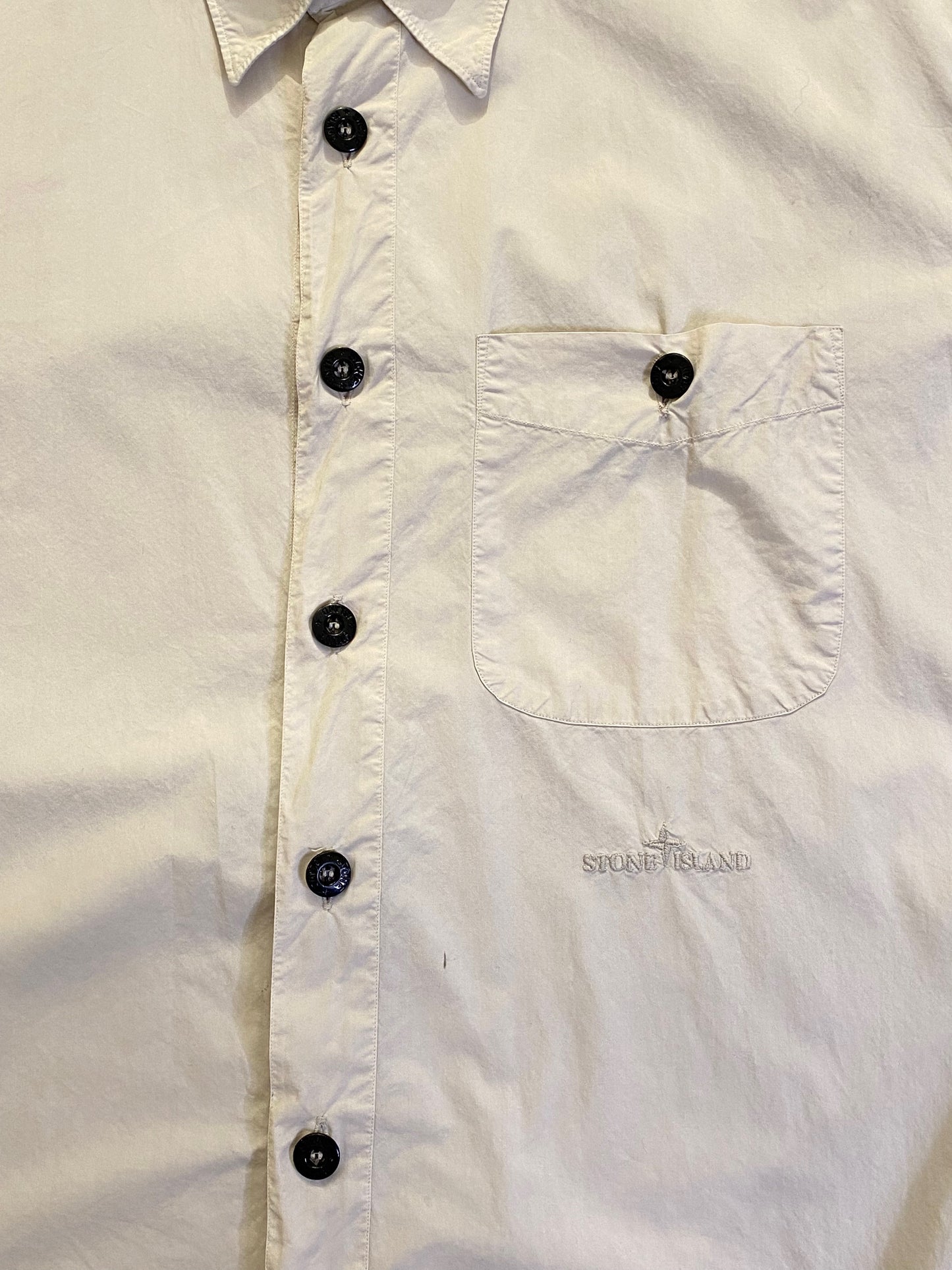 Stone Island Short Sleeved Shirt - Beige - Extra Large