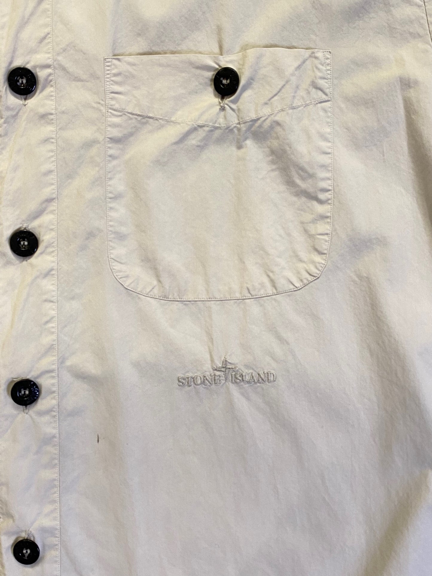 Stone Island Short Sleeved Shirt - Beige - Extra Large