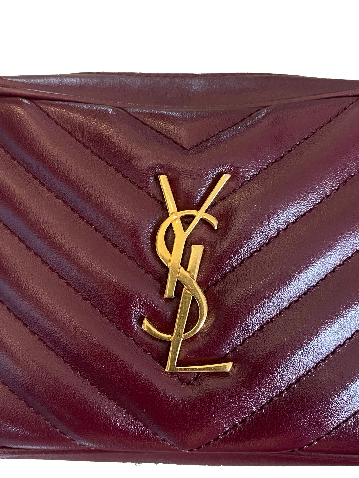 Saint Laurent Lou Camera Bag - Burgundy