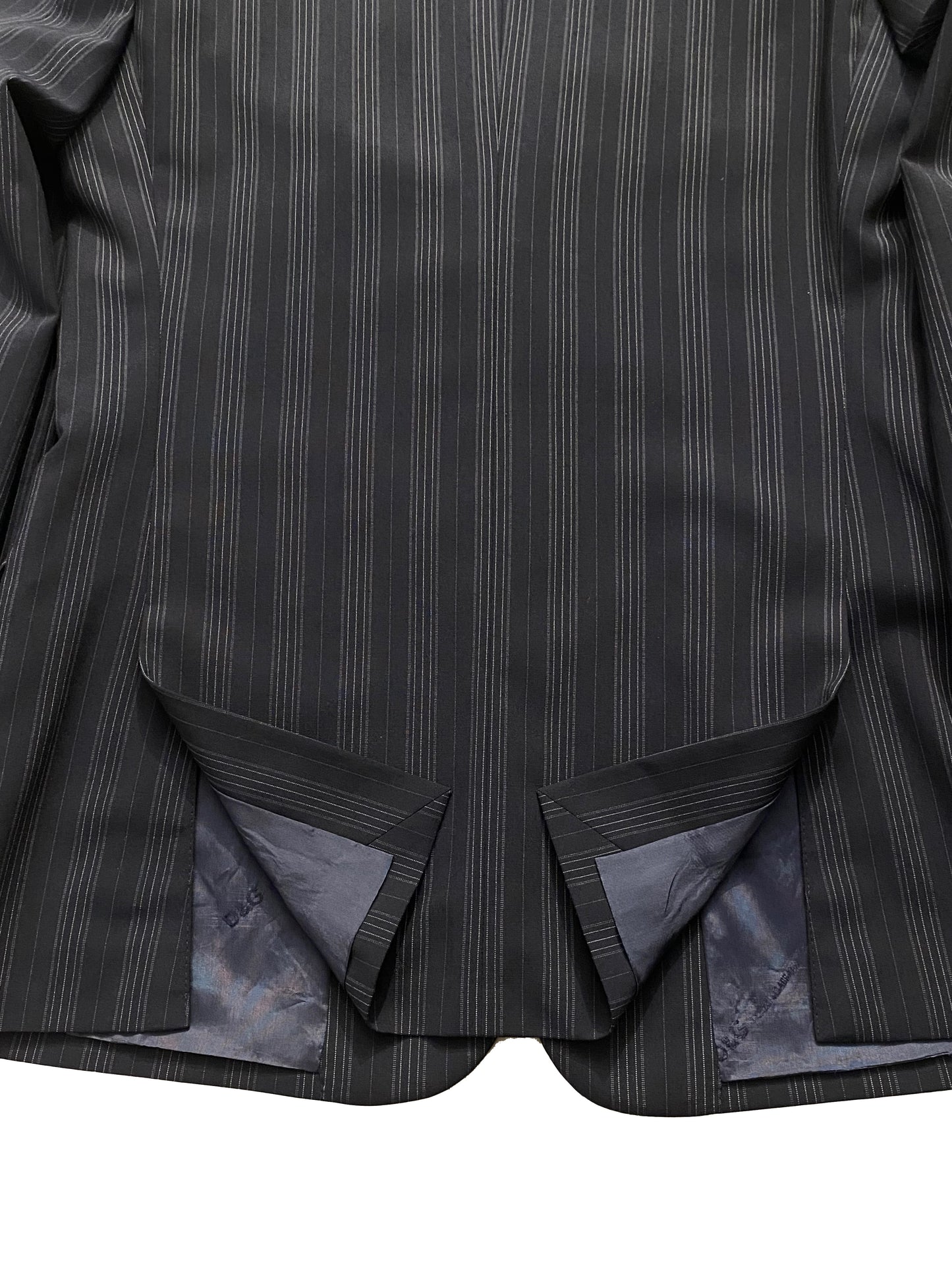 Dolce & Gabbana Pin Stripe Suit - Navy Blue - Medium