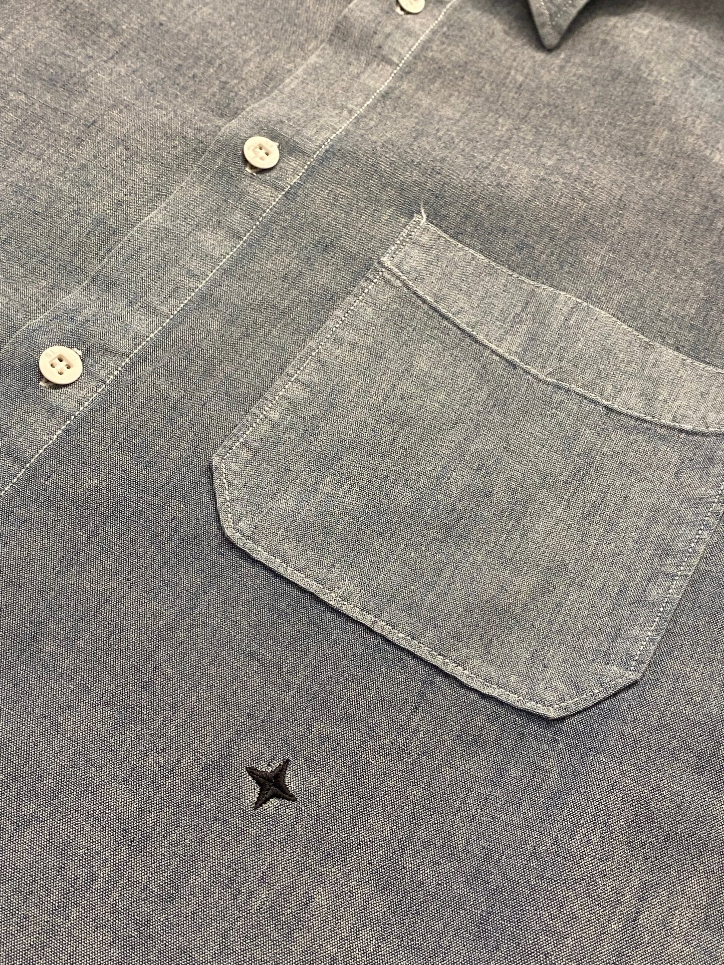 Stone Island Denim Shirt - Blue - Medium