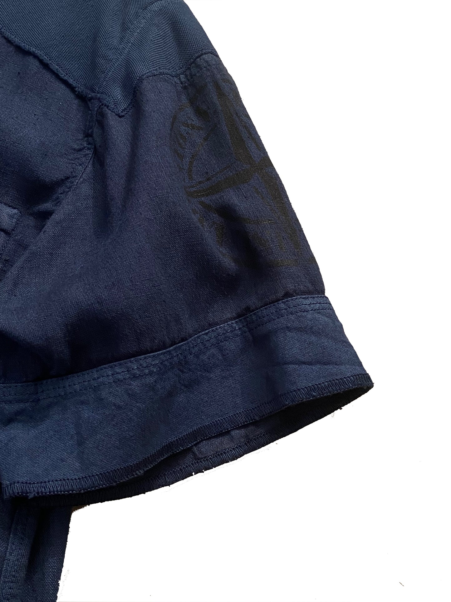 Stone Island Short Sleeves Shirt - Navy Blue - Extra Large