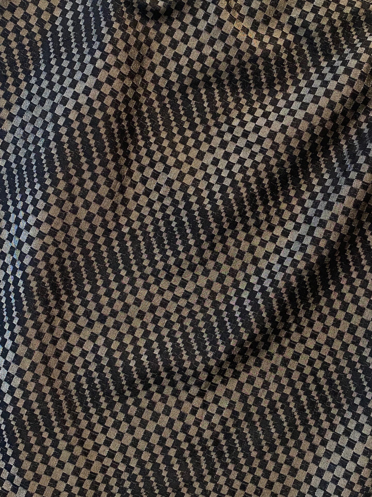 Curated Vintage Print Skirt - Brown - Medium