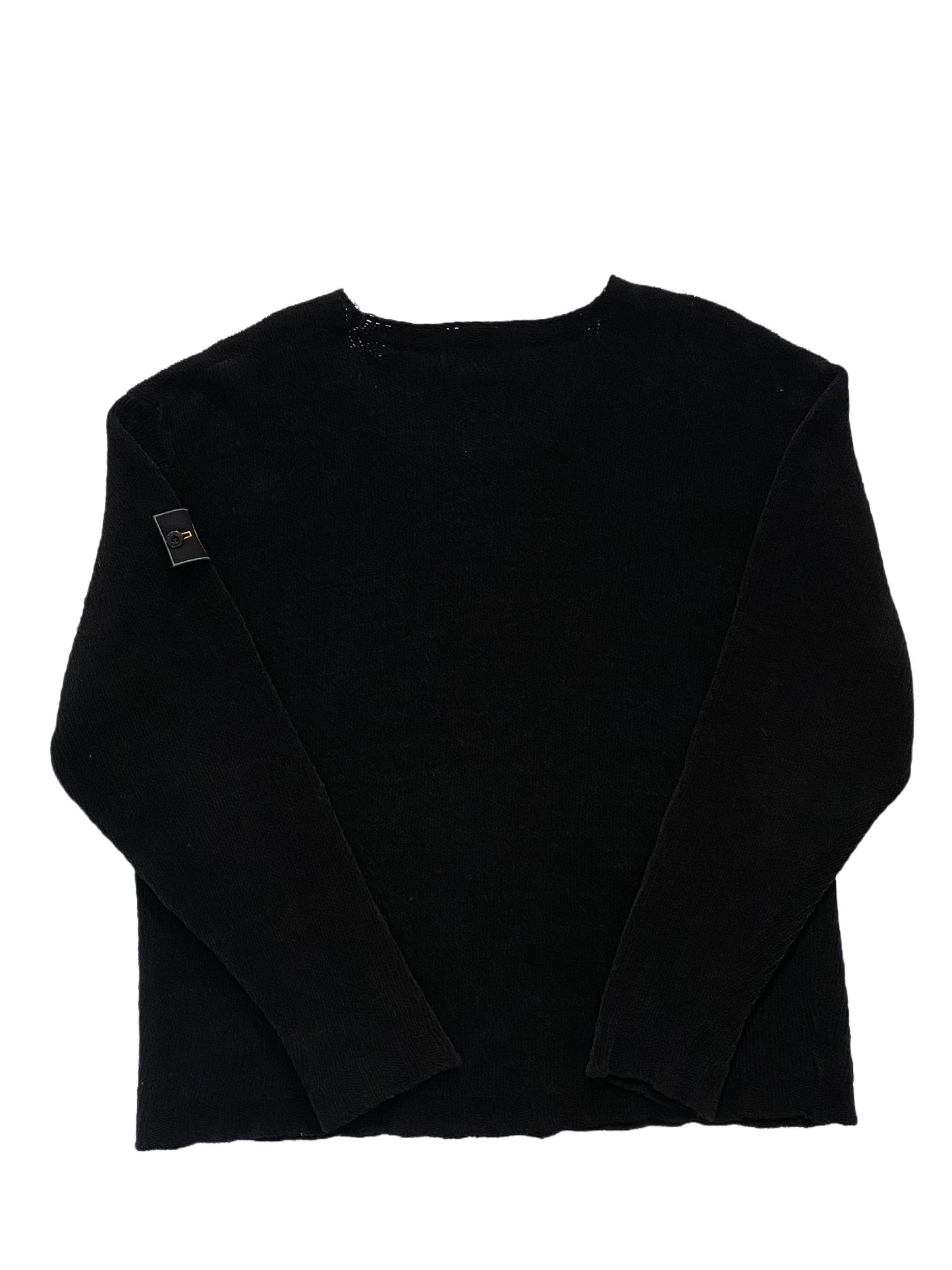 Stone Island 90´s Vintage Knit 100% Cotton Chenille - Black - Extra Large