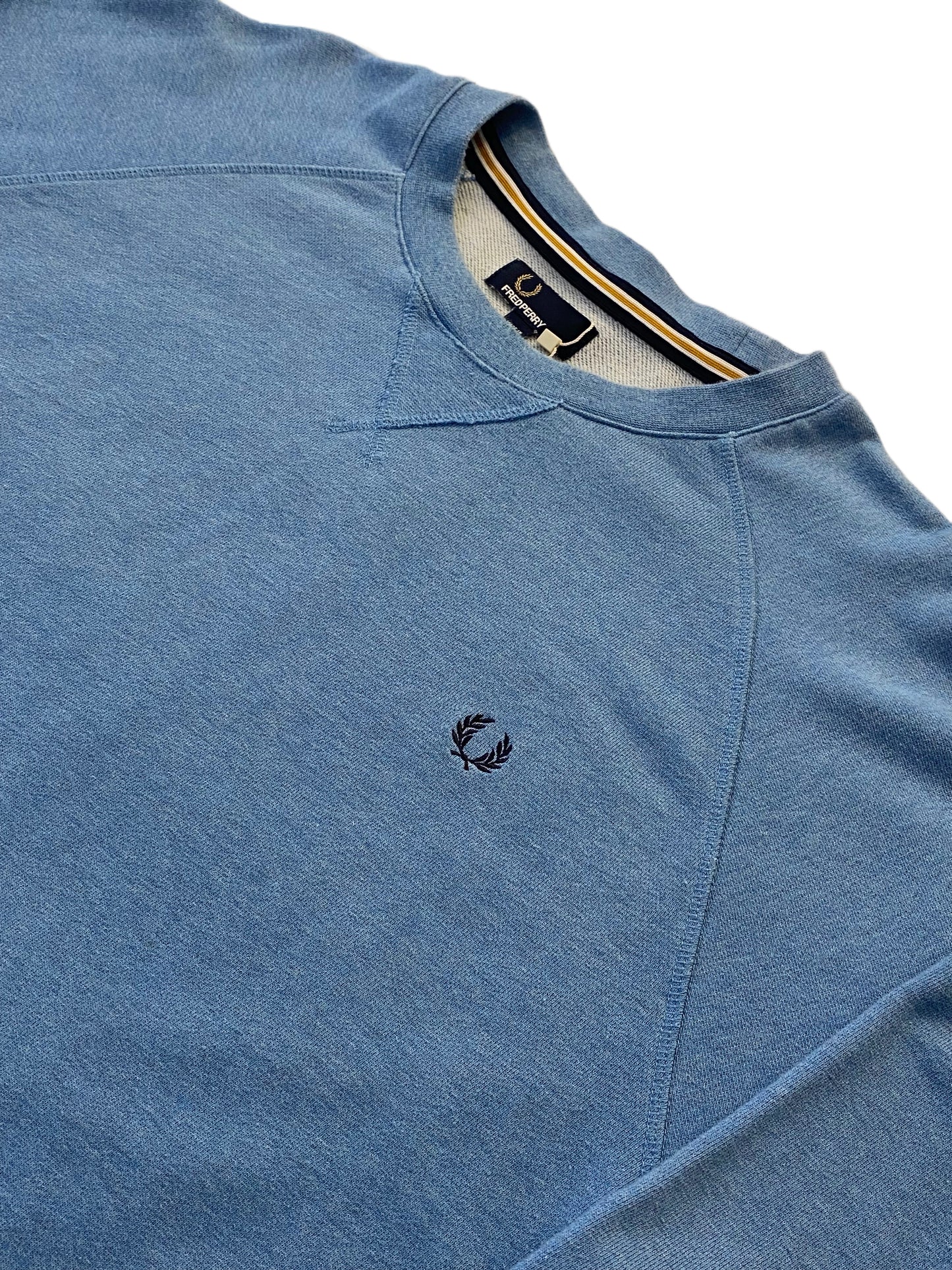 Fred Perry Vintage Sweatshirt - Blue - Double Extra Large
