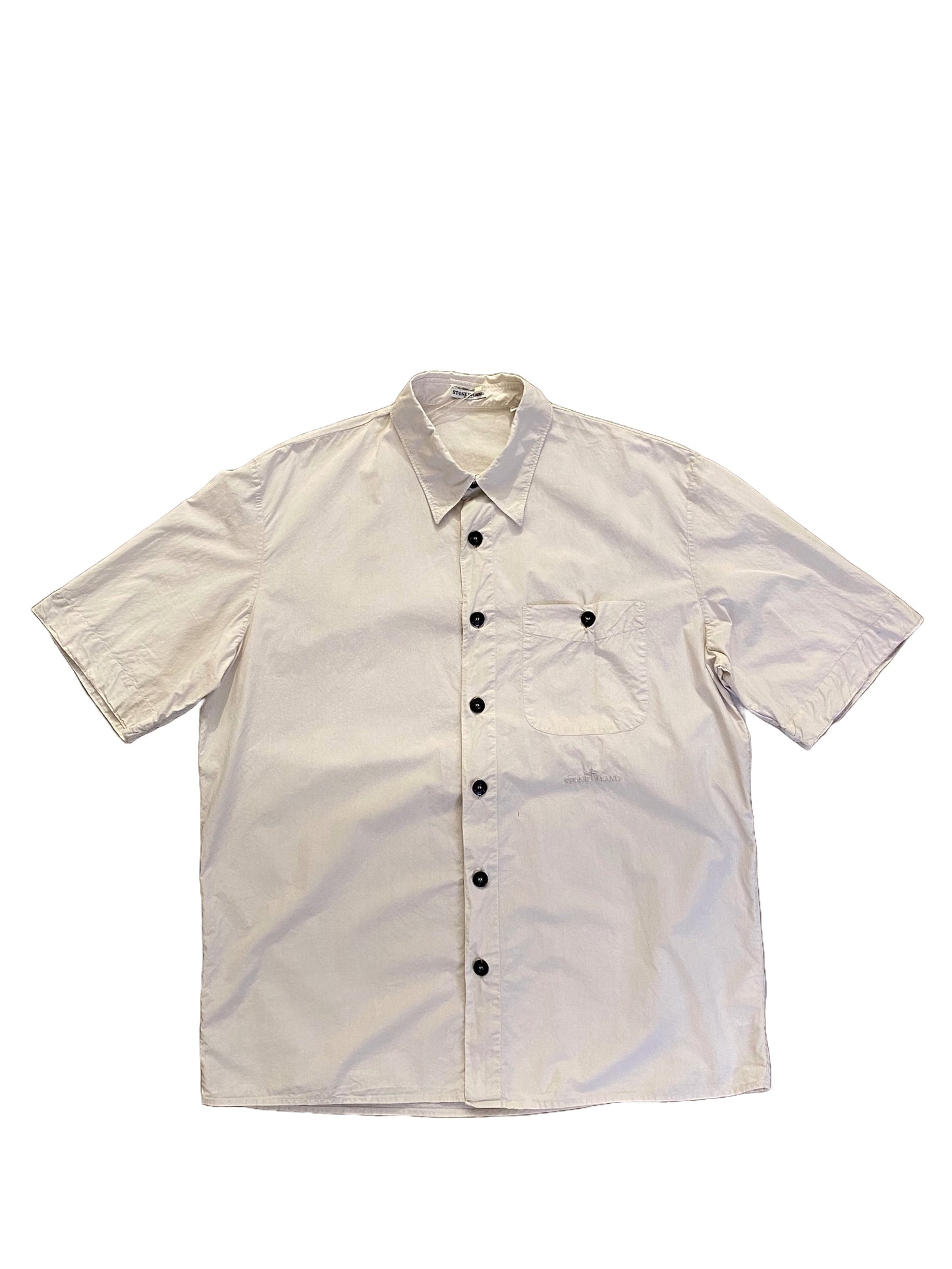 Stone Island Short Sleeved Shirt - Beige - Extra Large