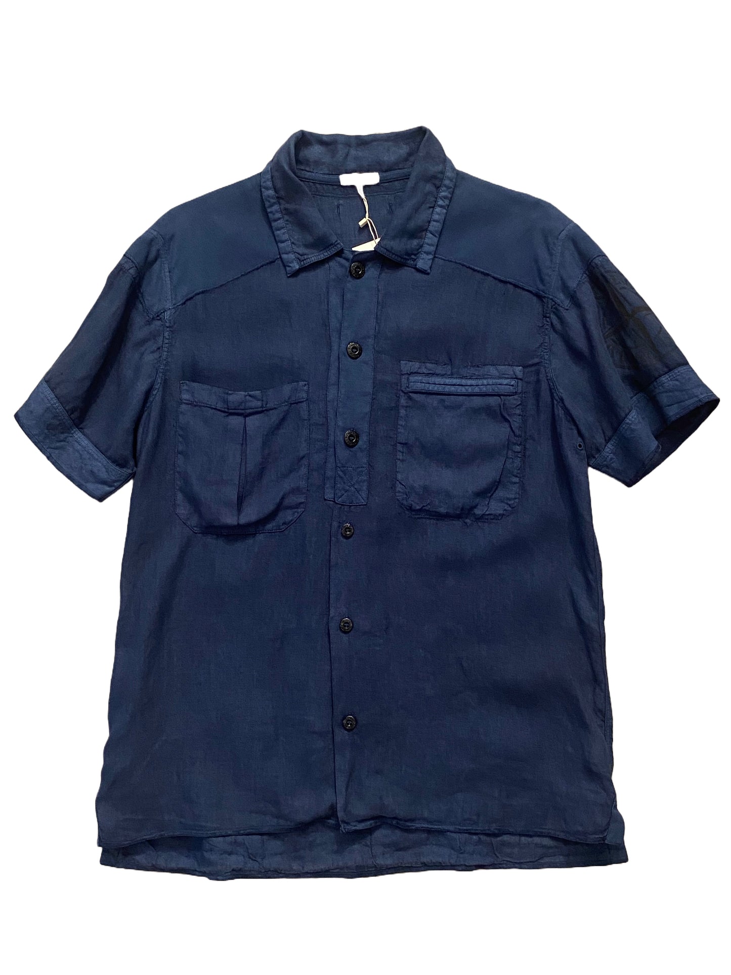 Stone Island Short Sleeves Shirt - Navy Blue - Extra Large