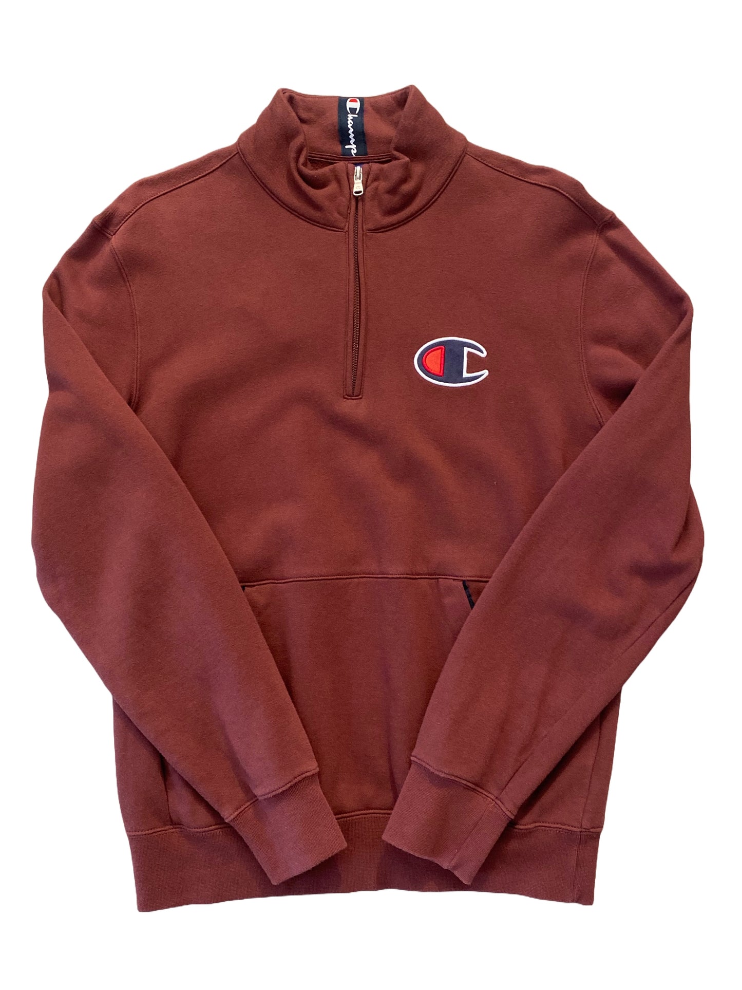 Champion Classic Halp Zip Sweatshirt - Burgundy - Medium