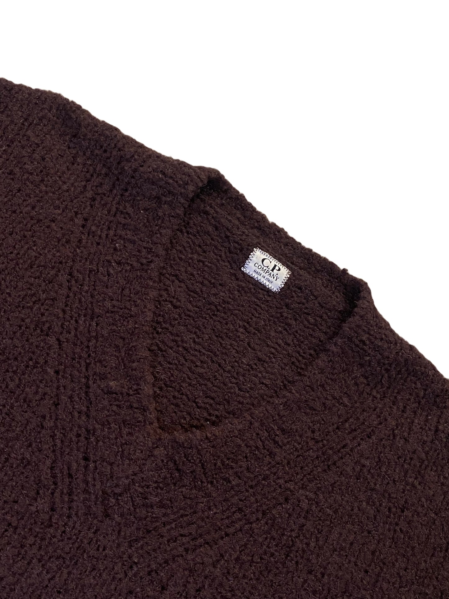 C.P Company Teddy Wool Jumper - Brown - Extra Large