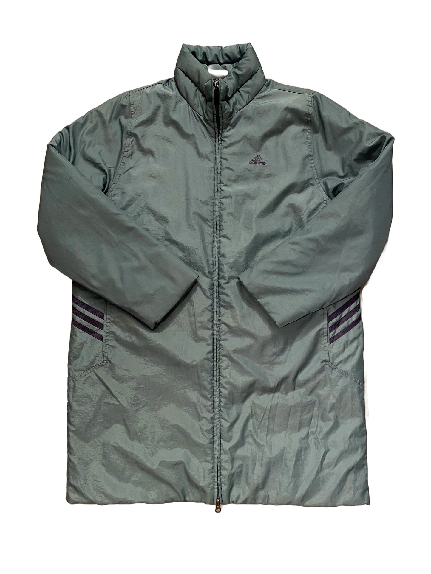 Adidas Long Puffer Jacket - Light Khaki - Medium