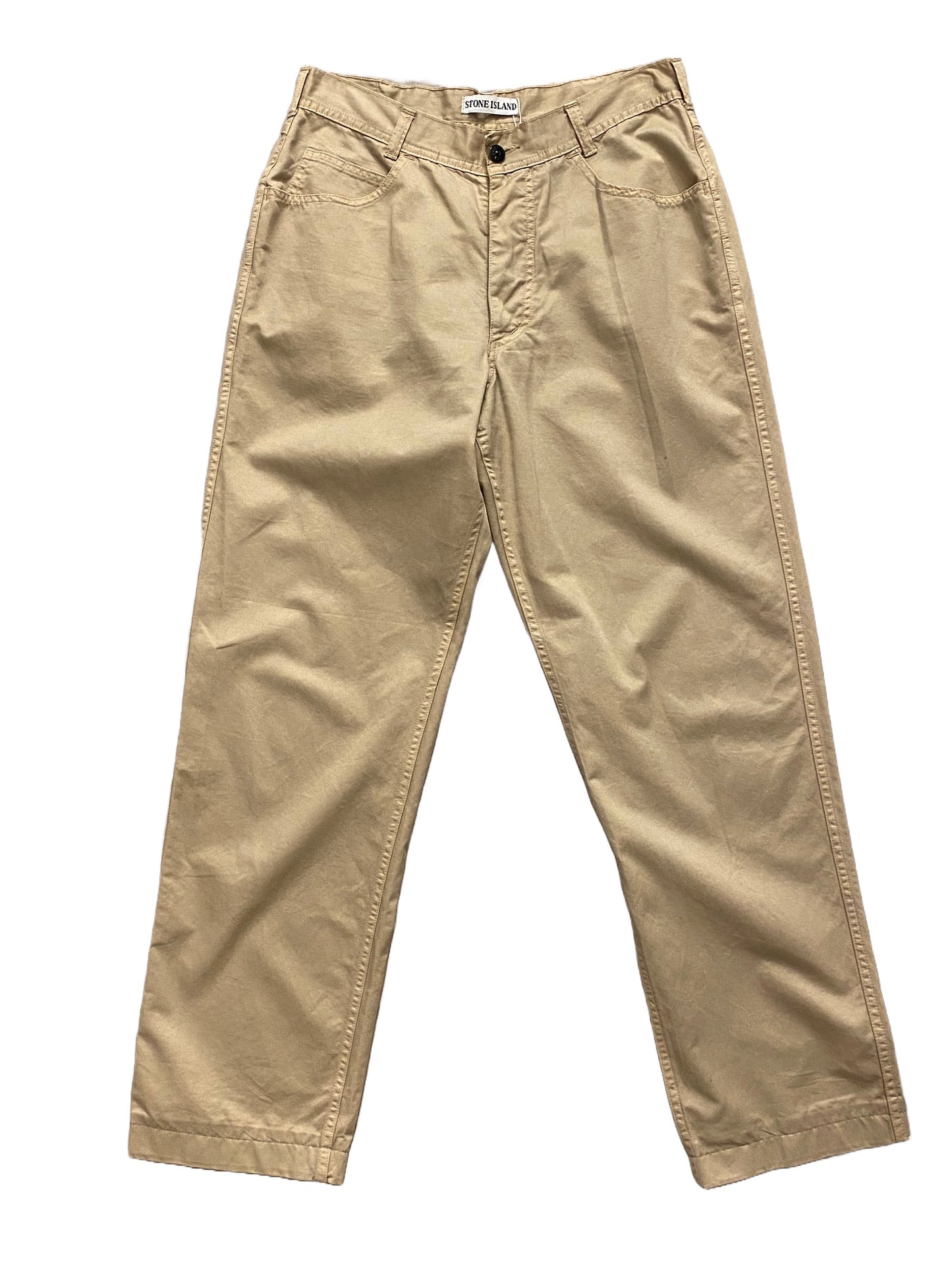 Stone Island Marina Five Pocket Trousers - Beige - Small