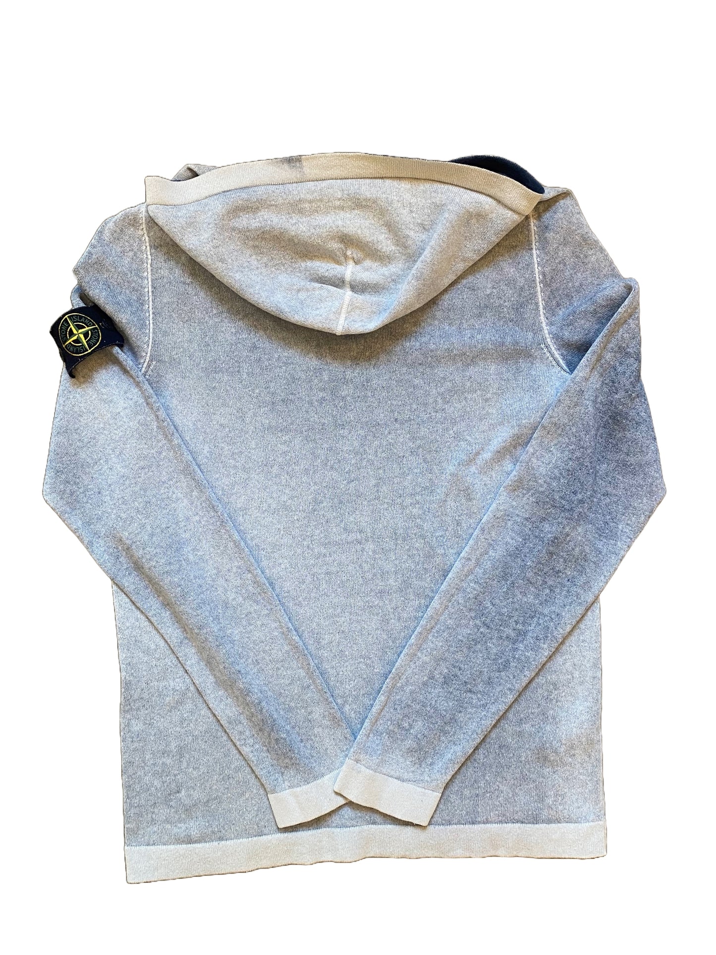 Stone Island Hooded Top - White/Blue - Medium