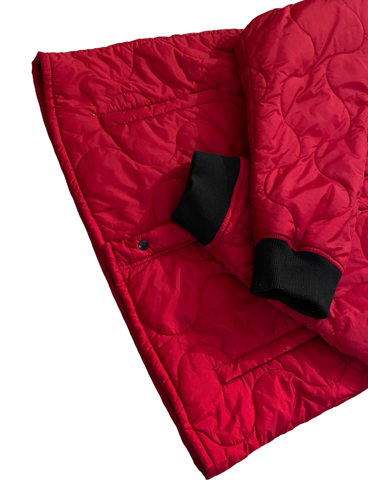 Supreme Quilted Liner Hooded Jacket - Red - Large