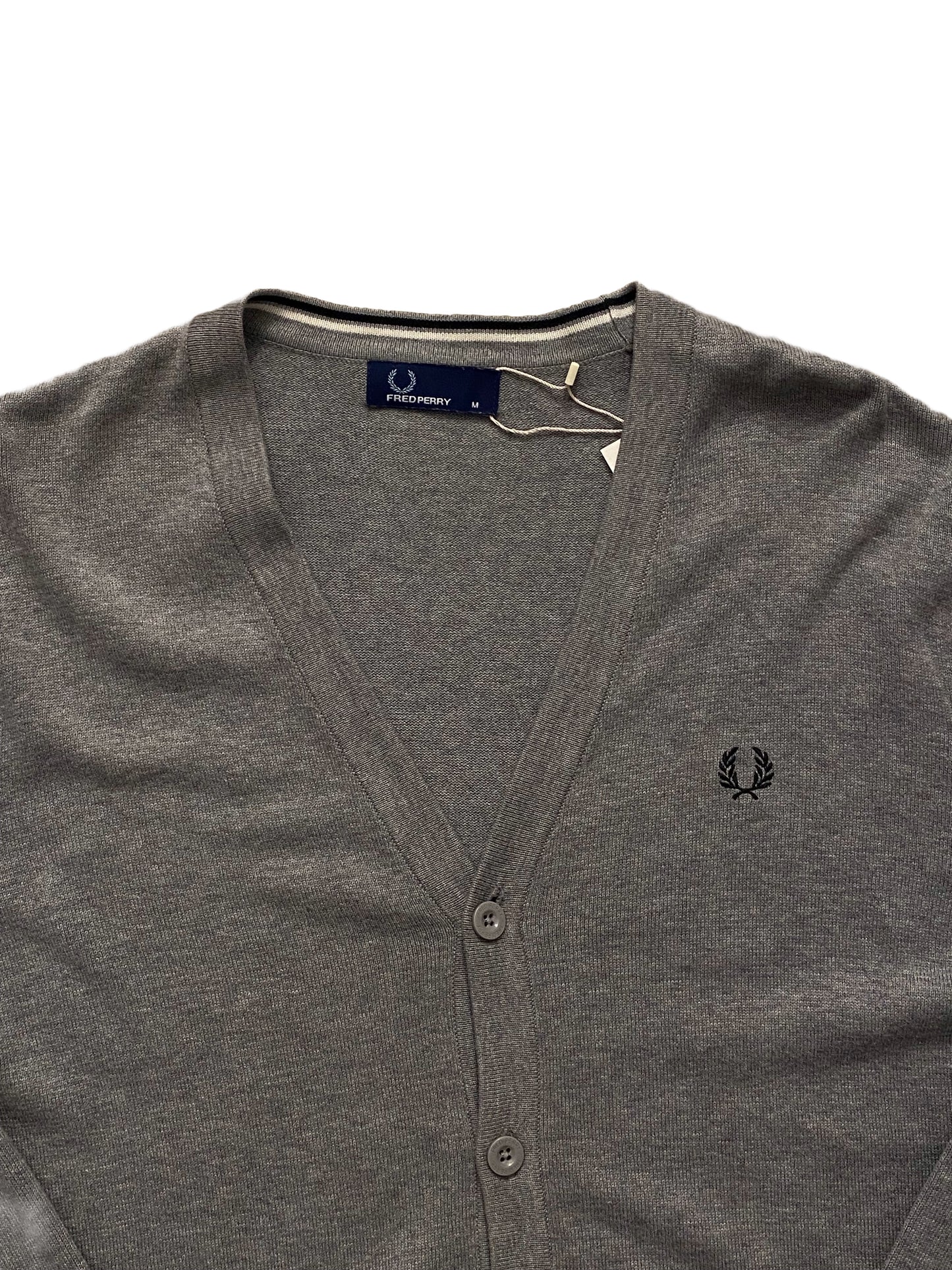 Fred Perry Cardigan - Grey - Medium