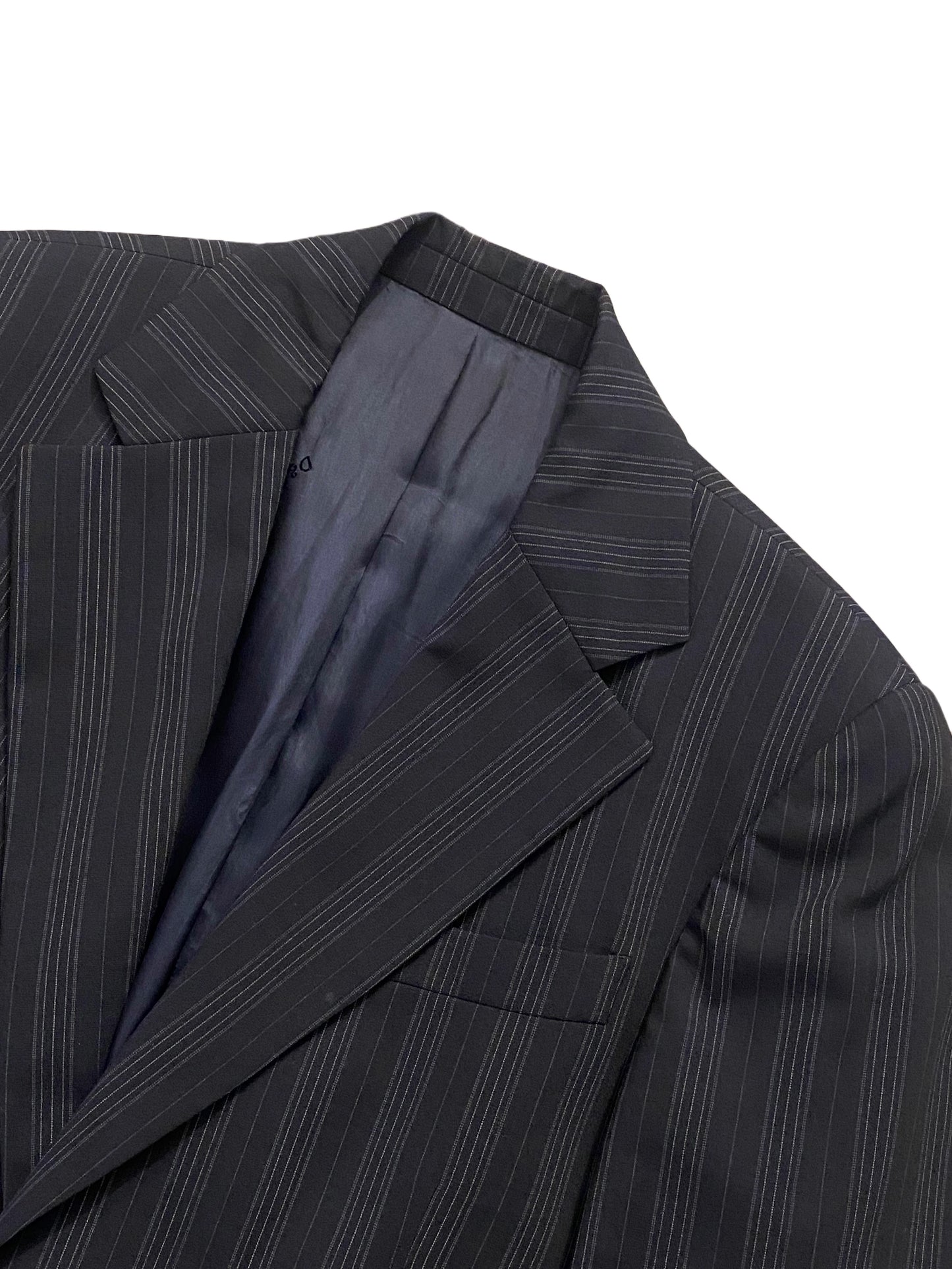Dolce & Gabbana Pin Stripe Suit - Navy Blue - Medium