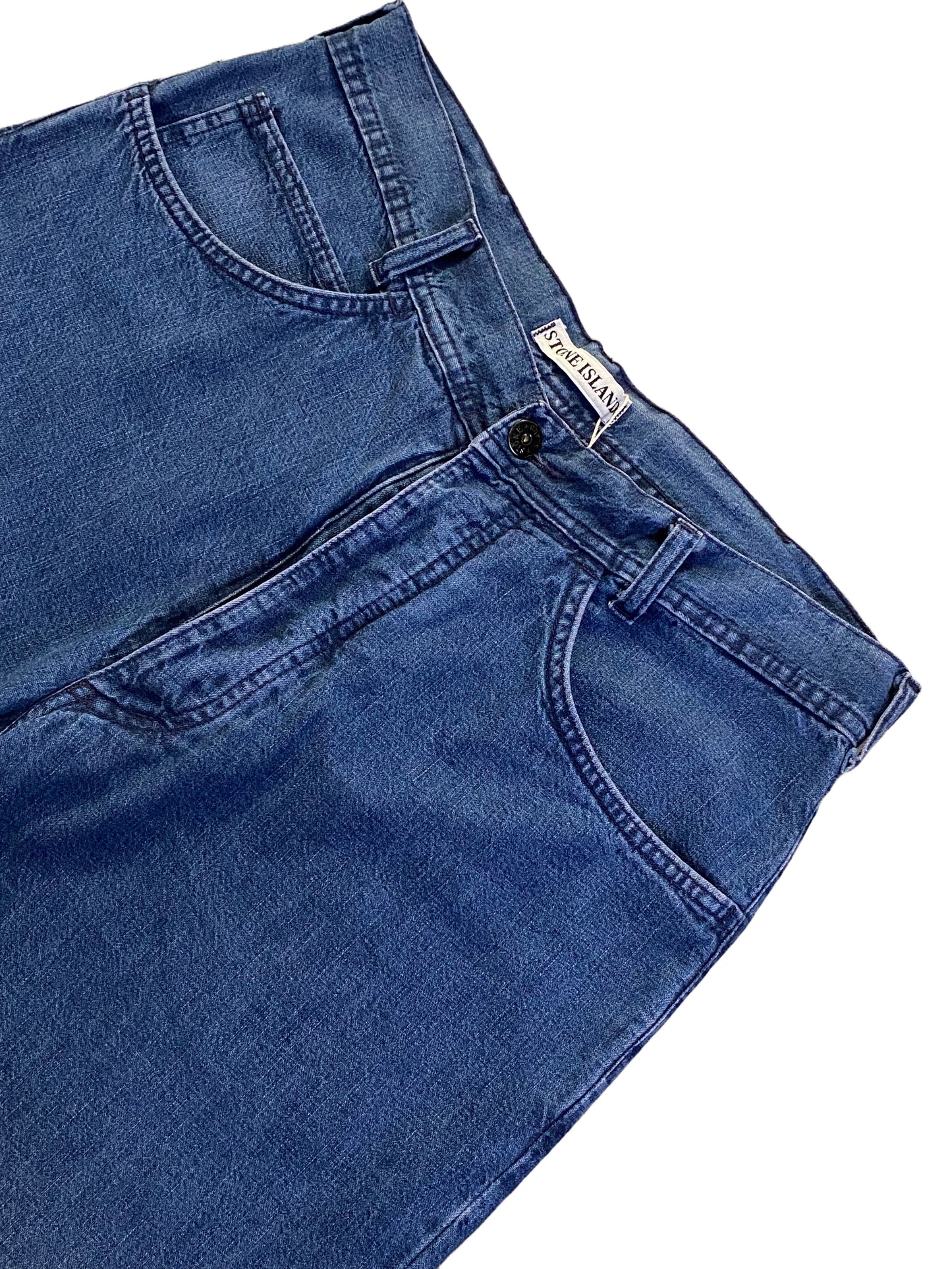 Stone Island Marina Five Pockets Denim Trousers - Blue Denim -