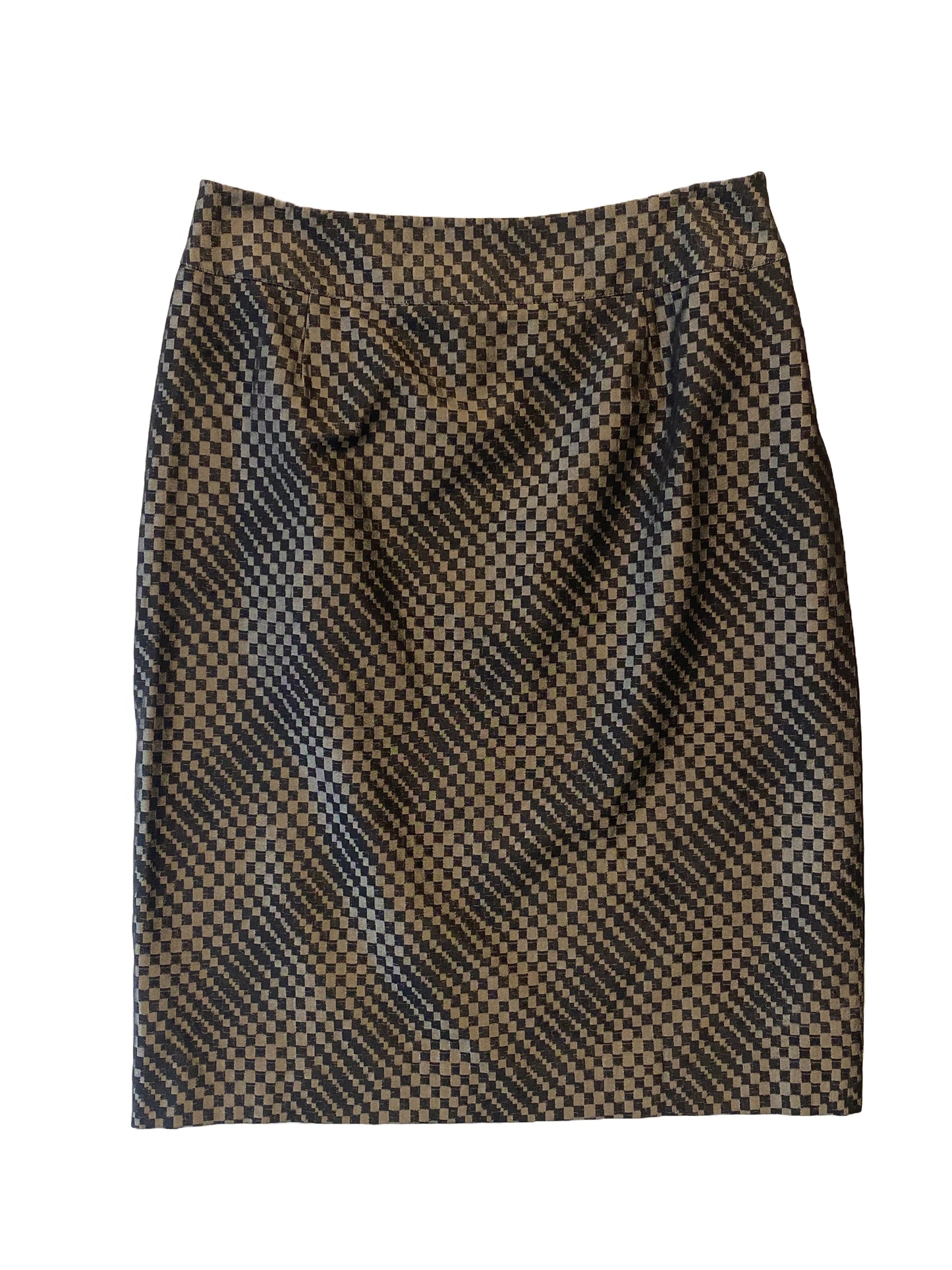 Curated Vintage Print Skirt - Brown - Medium
