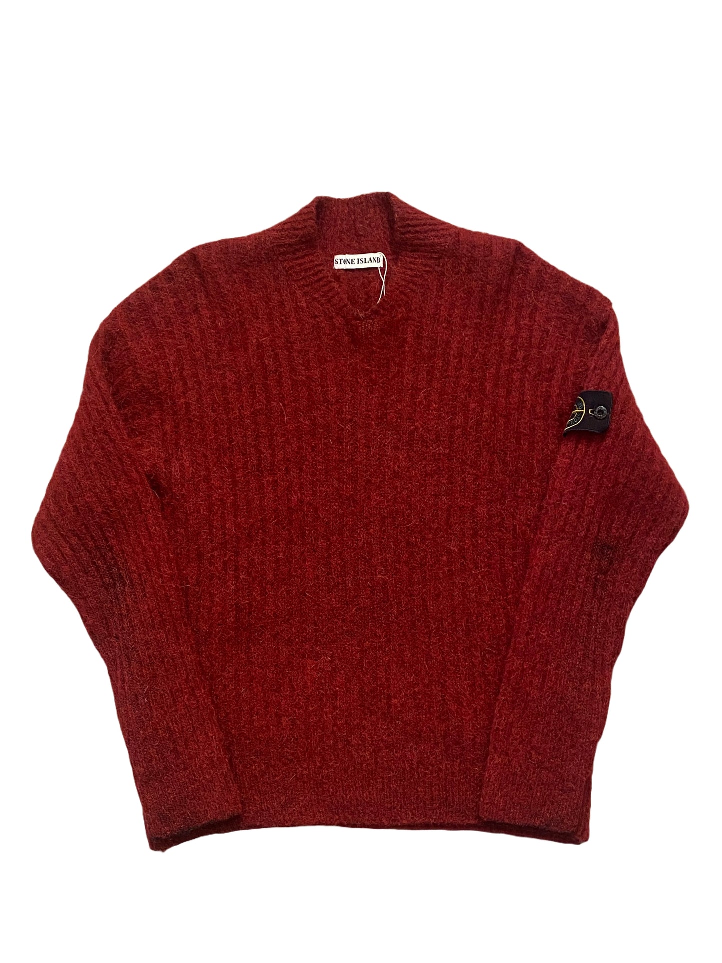 Stone Island Knit Jumper - Red - Medium