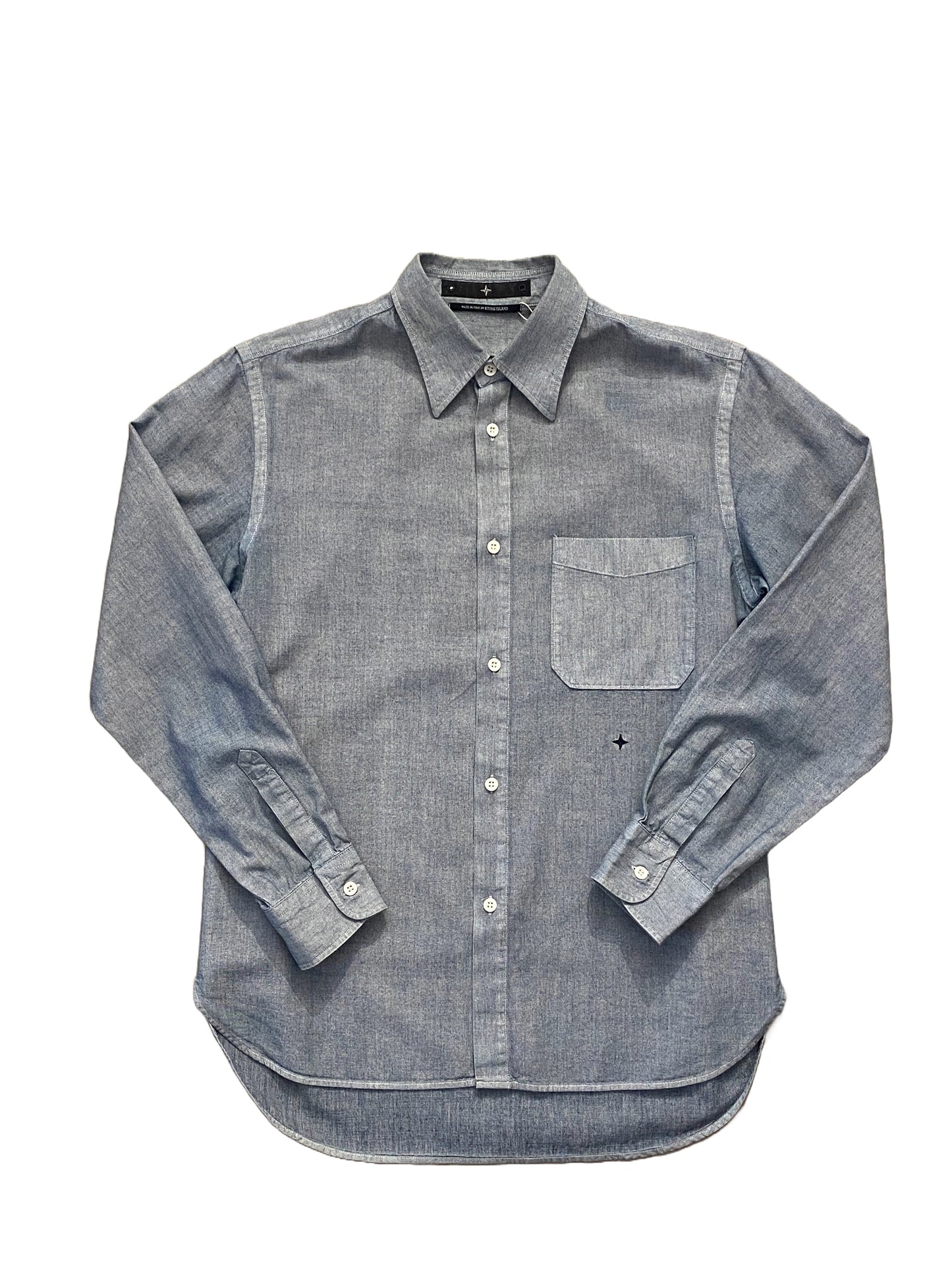 Stone Island Denim Shirt - Blue - Medium