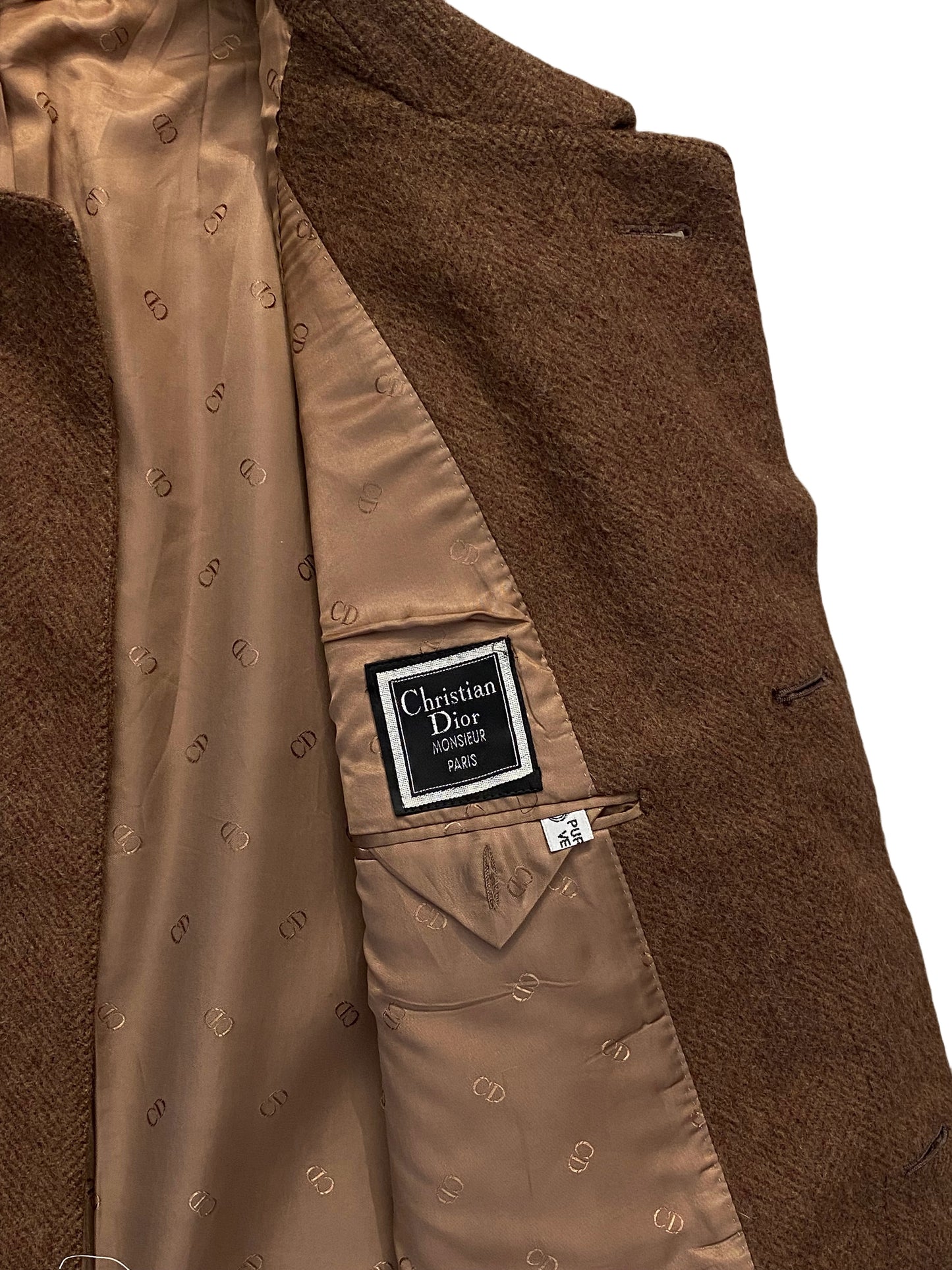 Dior Wool Coat - Brown - Extra Large