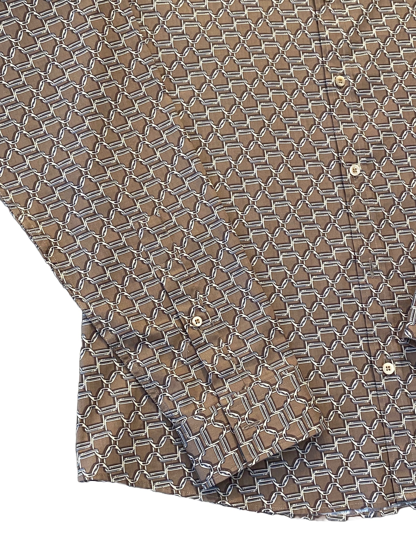Gucci Horsebit Print Shirt - Brown - Extra Large