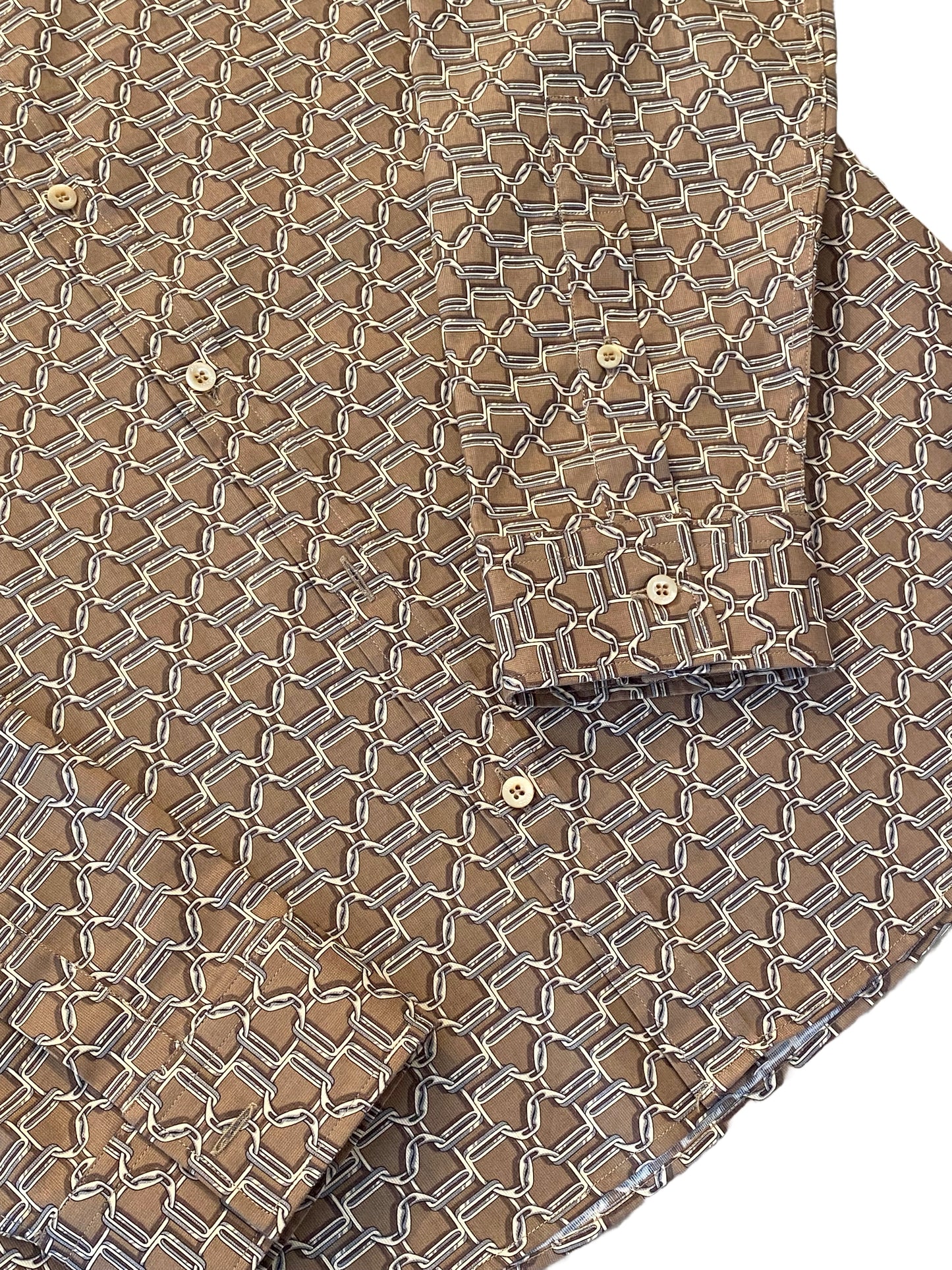Gucci Horsebit Print Shirt - Brown - Extra Large