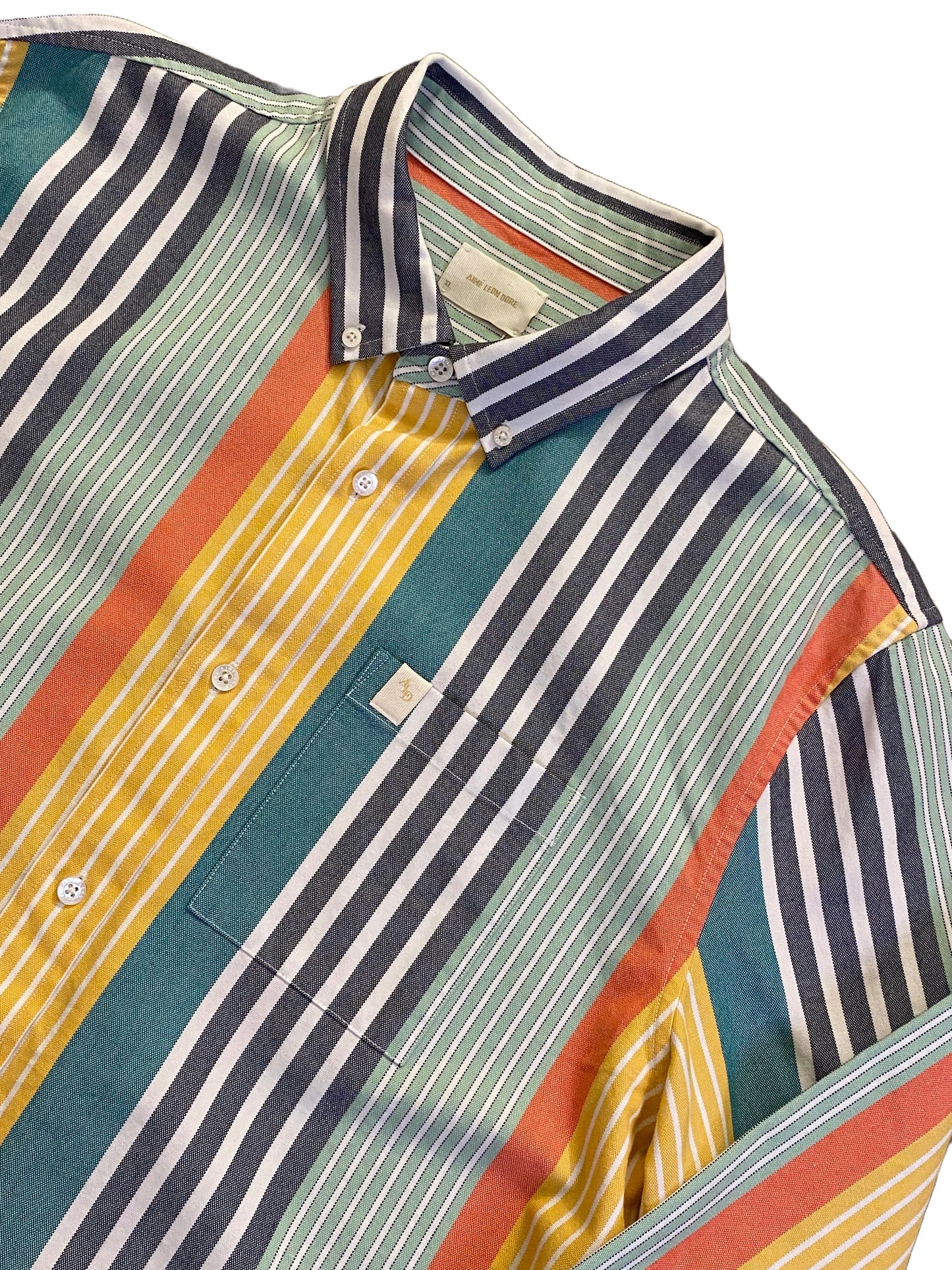Aimé Leon Dore Thin Stripe Oxford Shirt - Multicolor - Extra Large