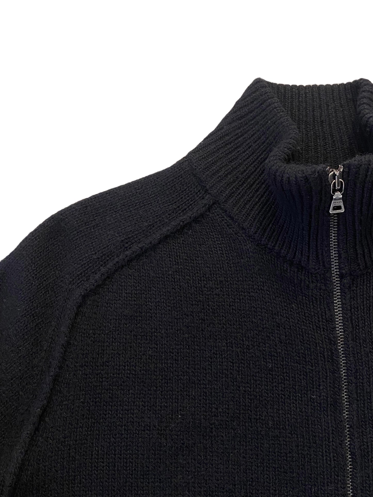 Prada Cashmere Cardigan - Black - Large