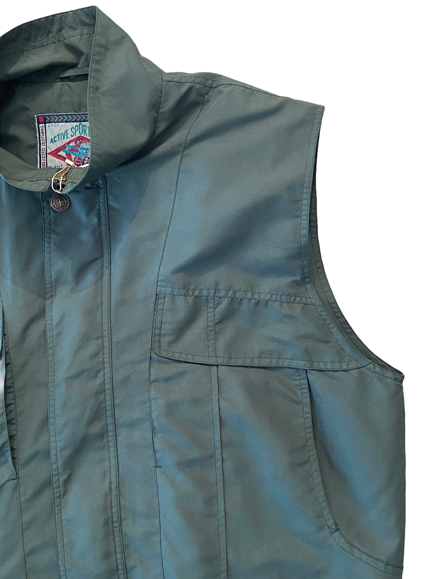 Curated Vintage Waistcoat - Green - Extra Large