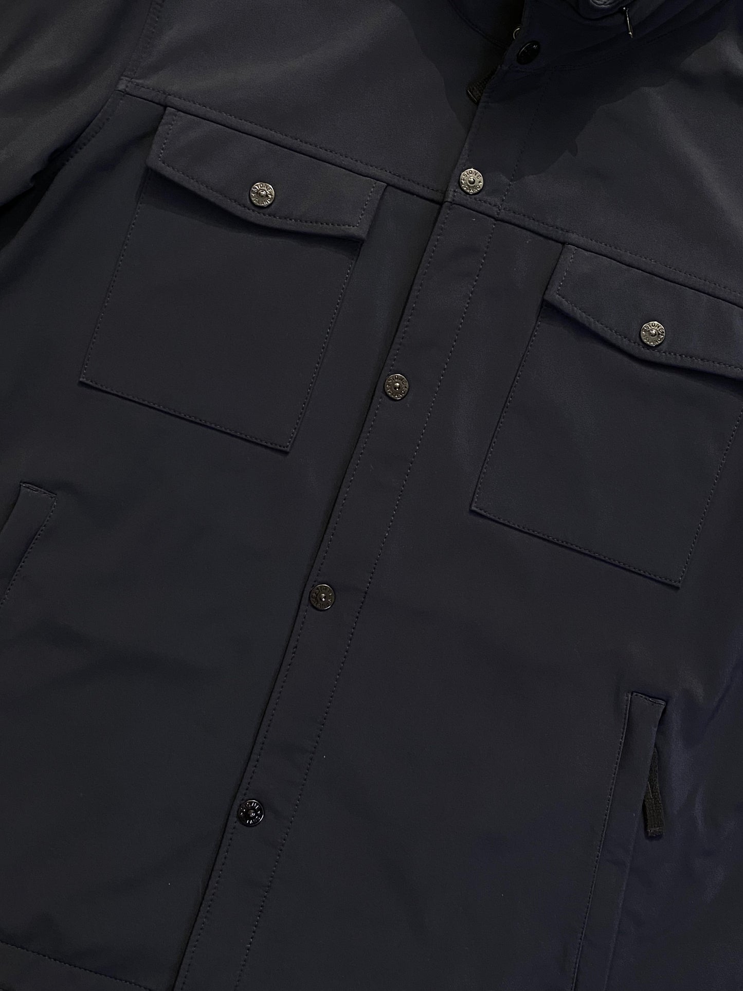 Stone Island Light Soft Shell - Navy Blue - Doble Extra Large