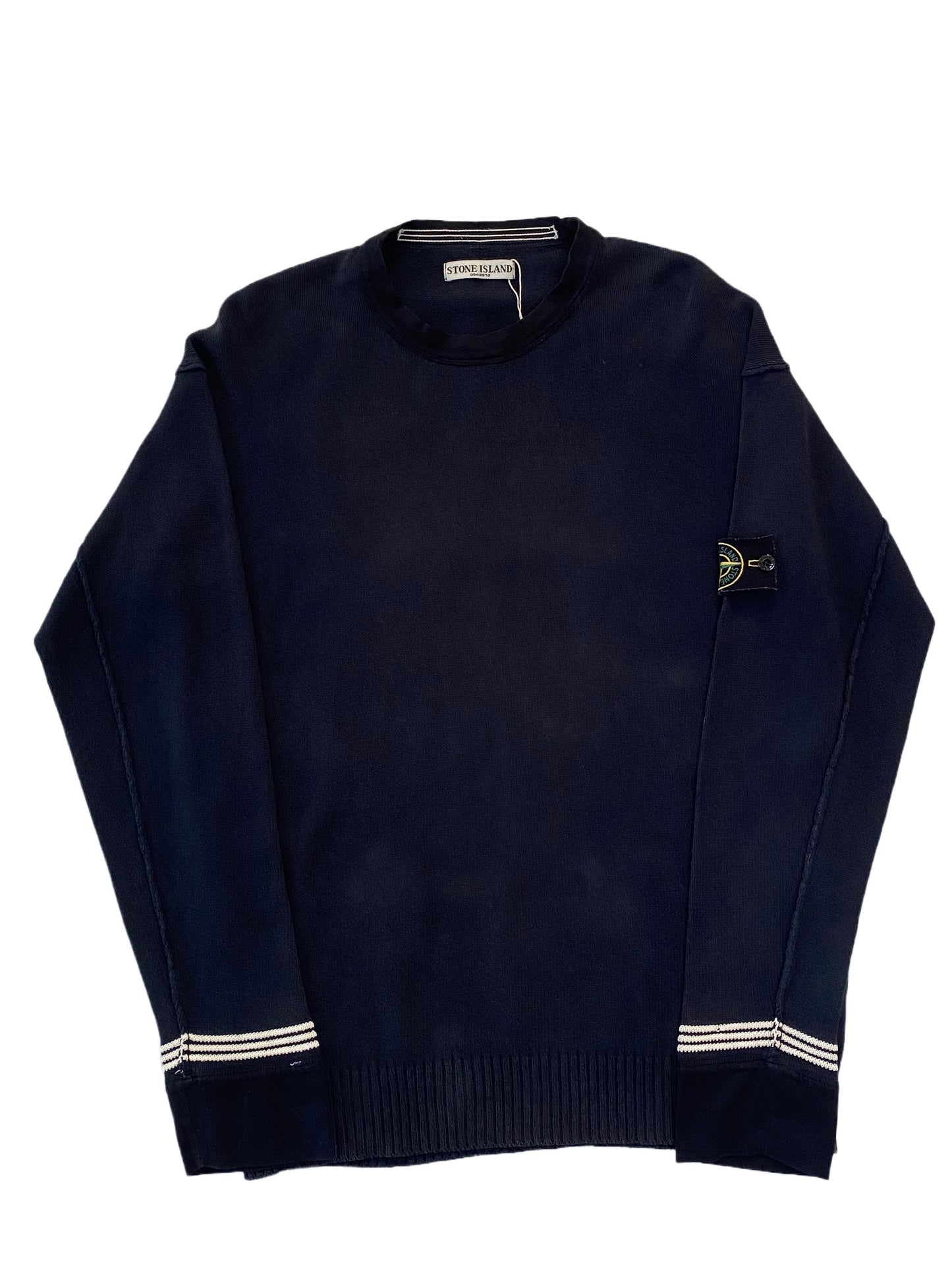 Stone Island Cotton Knitwear - Navy Blue - Extra Large