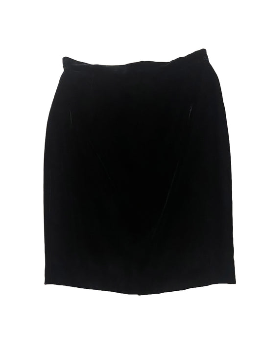 Valentino Velvet Skirt - Black - Medium