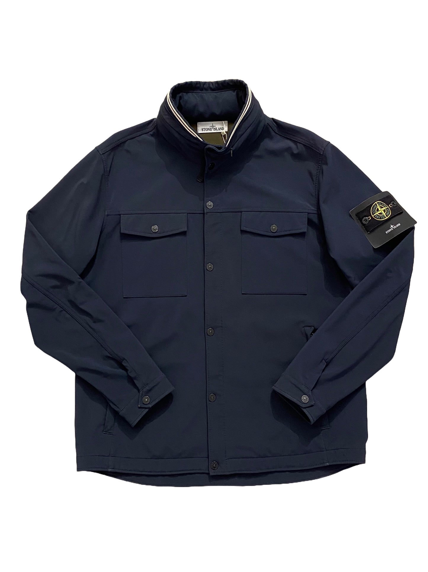 Stone Island Light Soft Shell - Navy Blue - Doble Extra Large